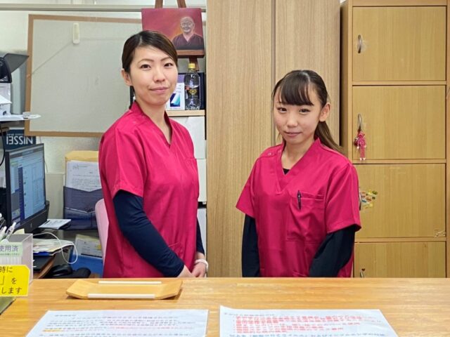 施術後の説明、会計、次回予約