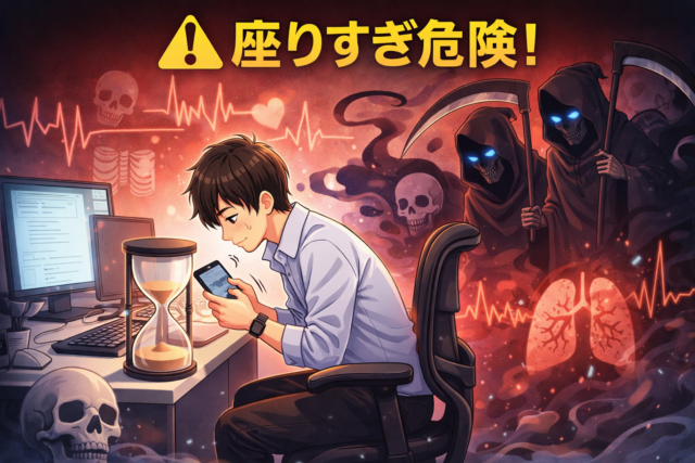 ⚠️座りすぎで寿命が縮む？