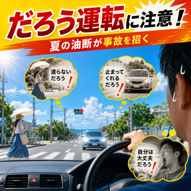だろう運転に注意