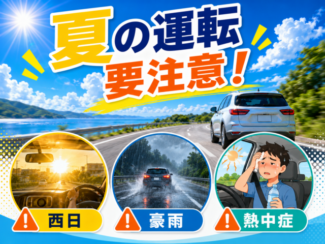 夏の運転要注意