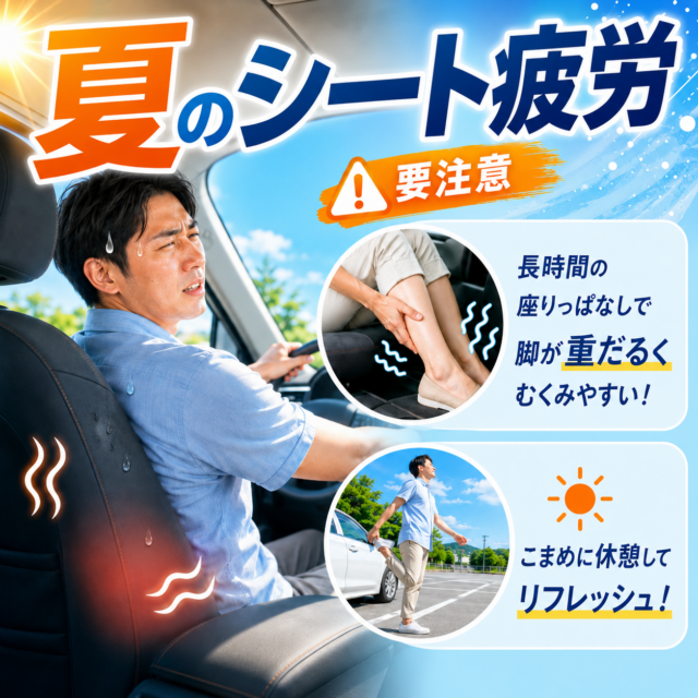 夏のシート疲労に注意