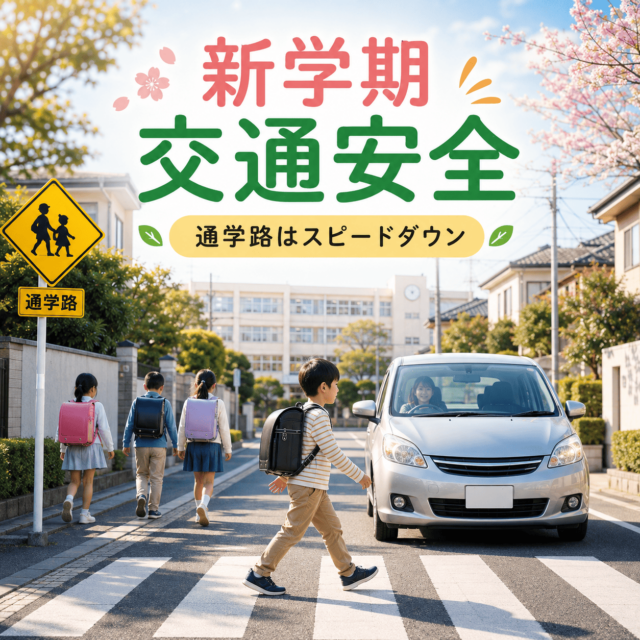 新学期、子どもの安全を守ろう！
