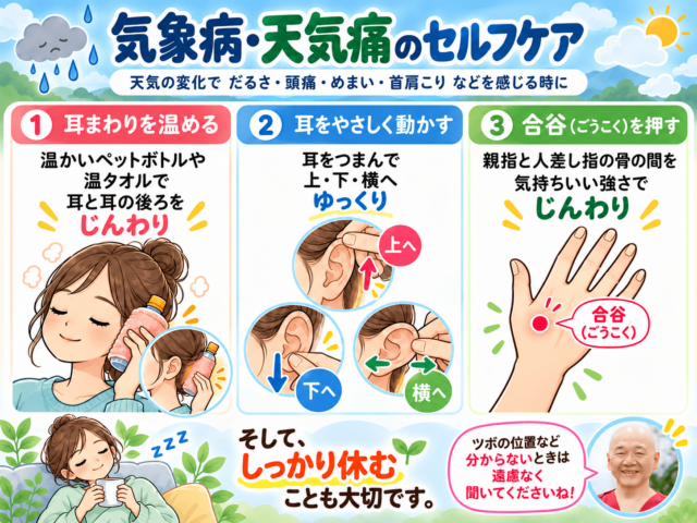 天気の変化で身体がつらい？気象病のセルフケア